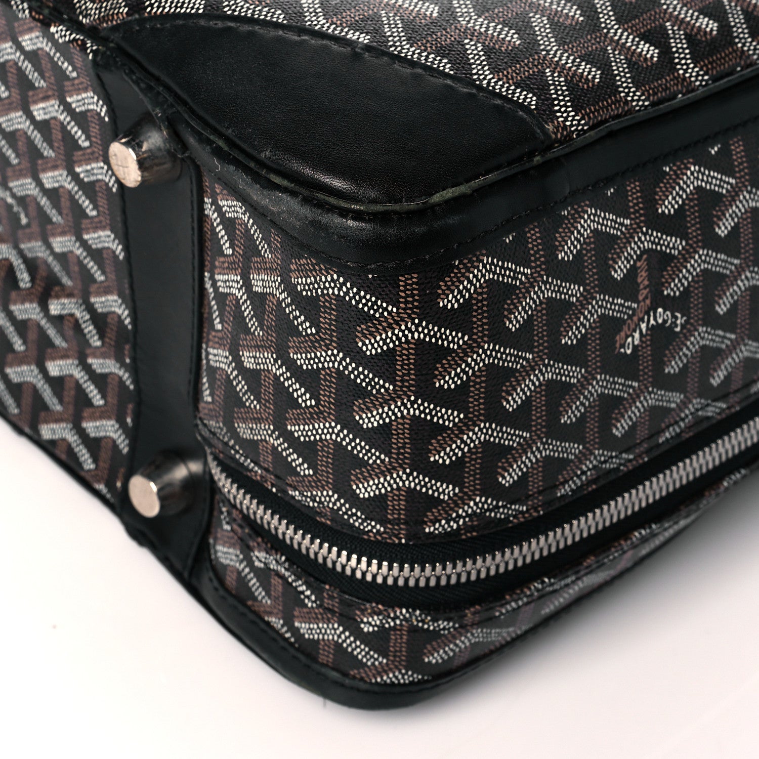 Goyard Goyardine Majordome 50 Soft Suitcase Black 10 of 11