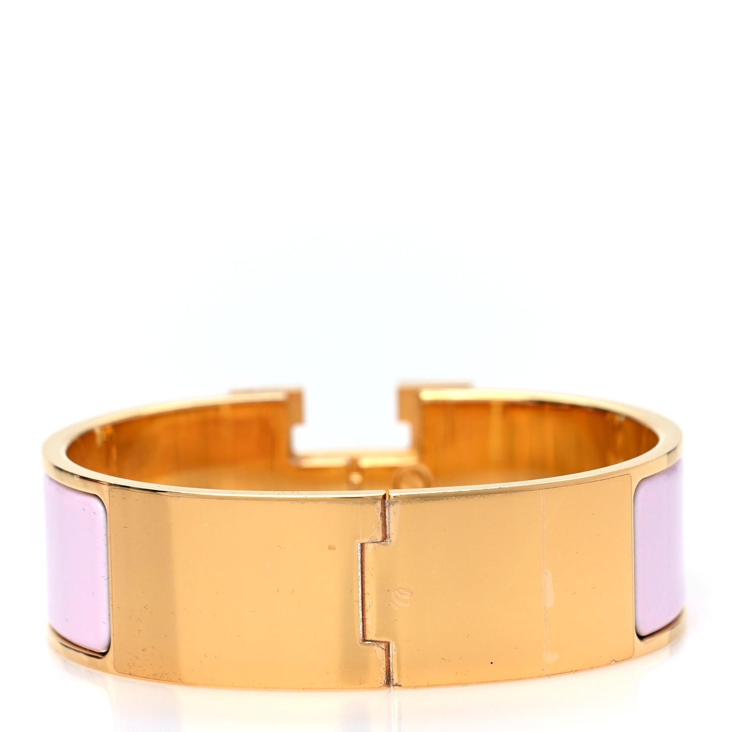 Enamel Narrow Clic Clac H Bracelet PM Rose Dragee