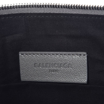 Balenciaga Chevre Silver Metallic Edge Hardware Pouch Gris Acier 6 of 7
