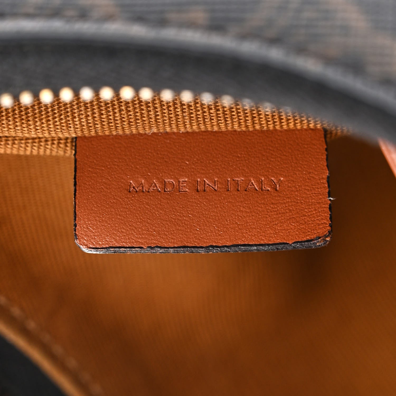 Celine Triomphe Canvas Calfskin Ava Shoulder Bag Tan 8 of 14