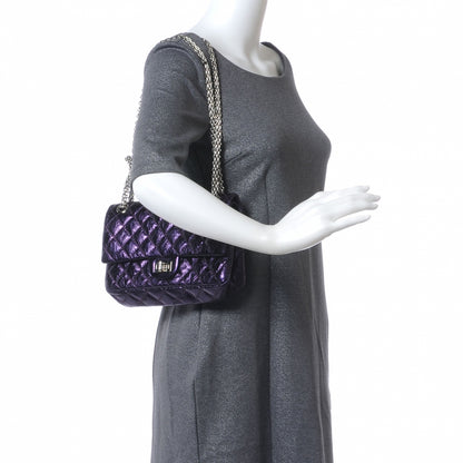 Chanel Aged Calfskin 2.55 Reissue 225 Flap Metallic Purple 2 of 7