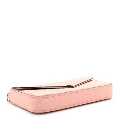 Louis Vuitton Empreinte Pochette Felicie Chain Wallet Rose Poudre 5 of 12