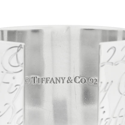 Tiffany Sterling Silver Wide Notes Cuff Bracelet 3 of 3