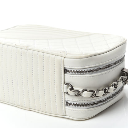 Chanel Lambskin Small Coco Boy Camera Case White 7 of 13