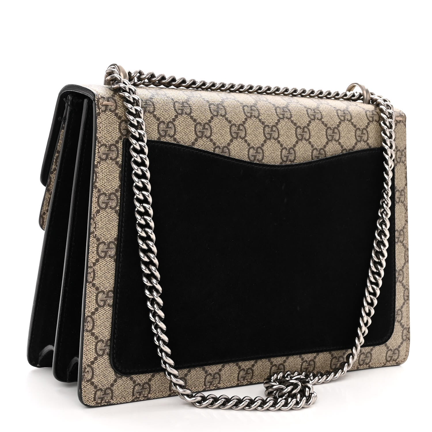 Gucci GG Supreme Monogram Medium Dionysus Shoulder Bag Black 3 of 11
