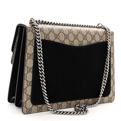 Gucci GG Supreme Monogram Medium Dionysus Shoulder Bag Black 3 of 11