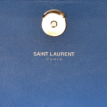 Saint Laurent Calfskin Degrade Small Kate Monogram Satchel Green Blue 7 of 11