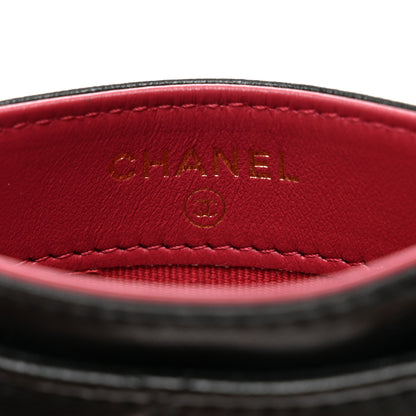 Chanel Lambskin Quilted Chanel 19 Card Holder Black 6 of 9