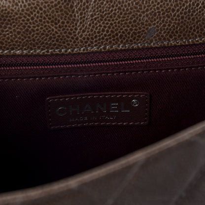 Chanel Crumpled Grained Calfskin Medium CC Crave Flap Brown 8 of 10