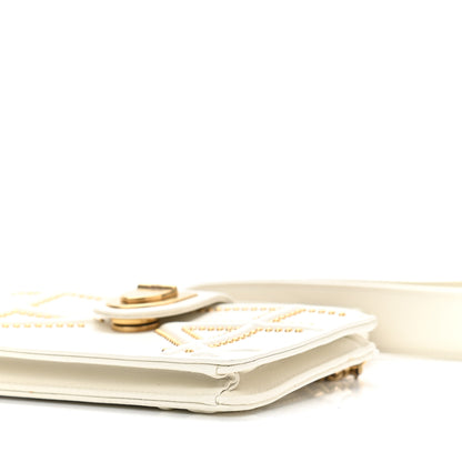 Christian Dior Lambskin Studded Phone Case Diorama Latte 9 of 9