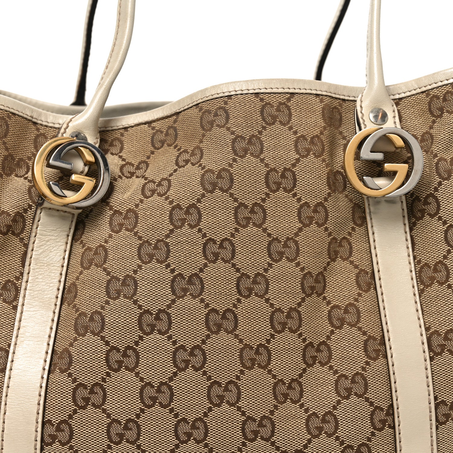Gucci Monogram Medium Twins Tote  Off White 8 of 11