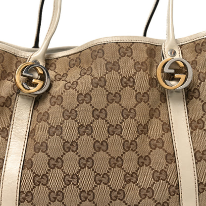 Gucci Monogram Medium Twins Tote  Off White 8 of 11