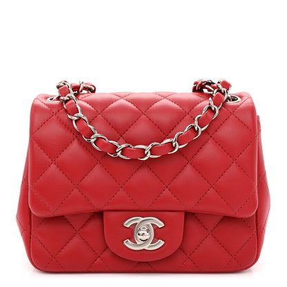 Chanel Lambskin Quilted Mini Square Flap Red 1 of 10