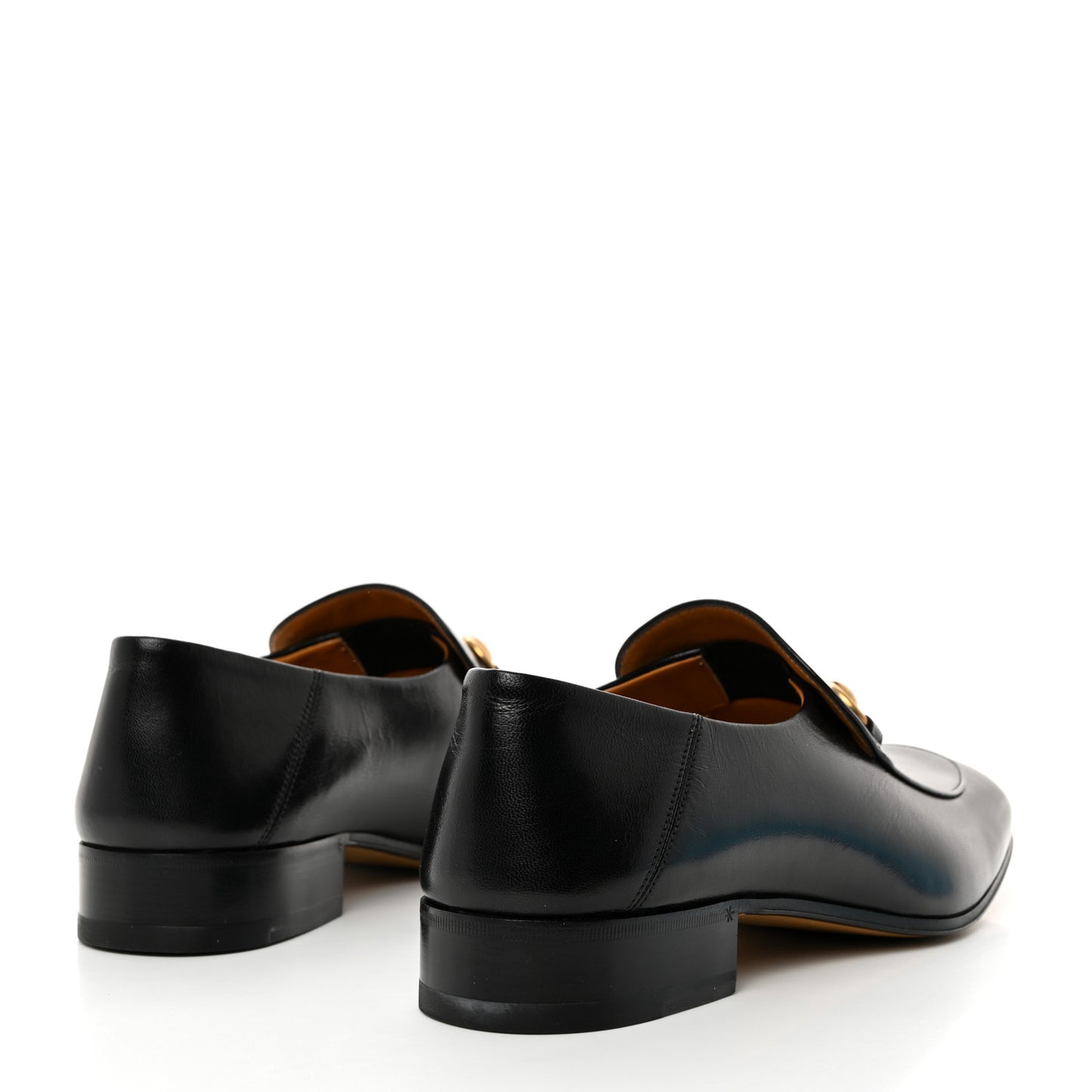 Goatskin Mens Horsebit Loafers 9.5 Black