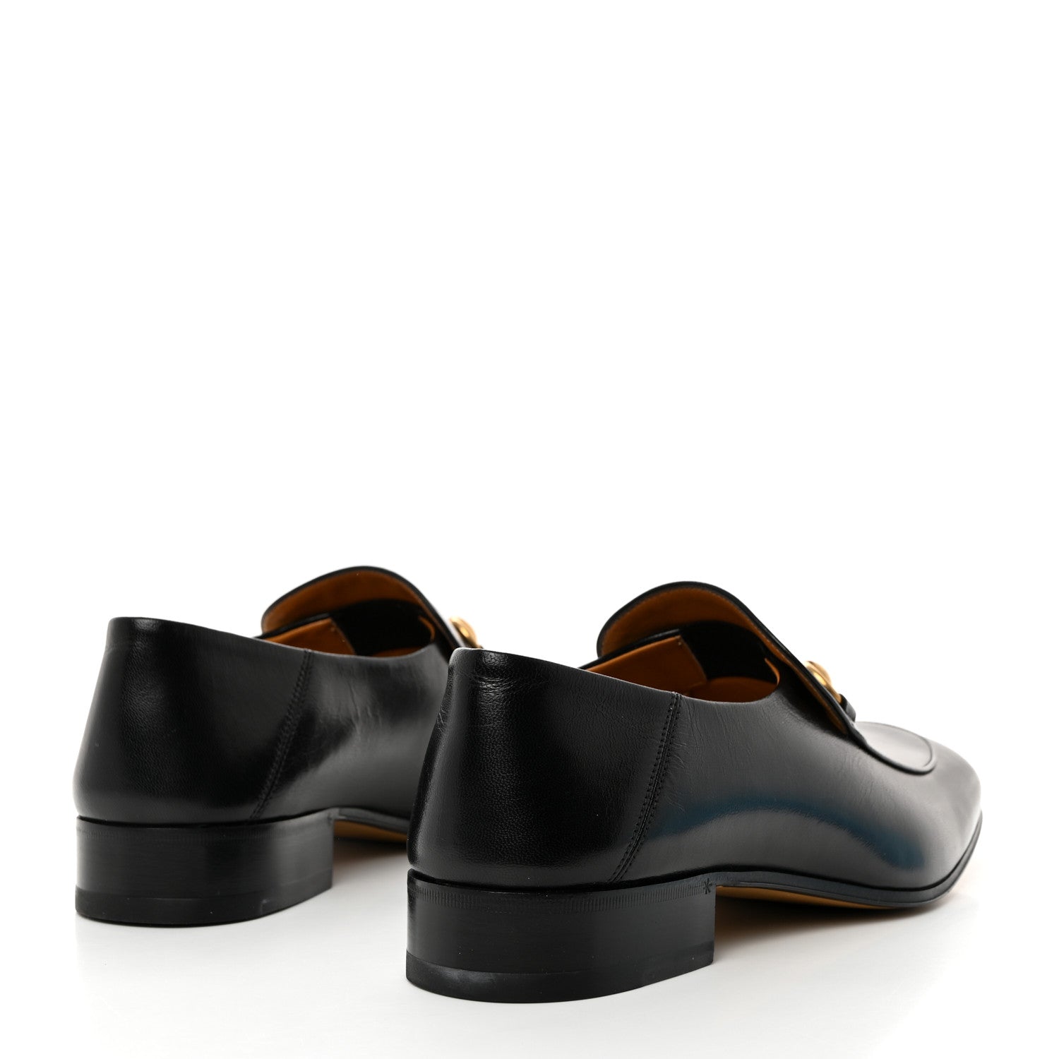 Gucci Goatskin Mens Horsebit Loafers 9.5 Black 4 of 9