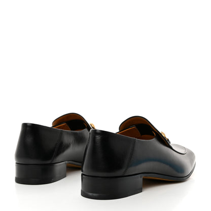 Gucci Goatskin Mens Horsebit Loafers 9.5 Black 4 of 9