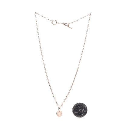 Hermes 18K Rose Gold Diamond Gambade Clou de Selle Necklace 2 of 6