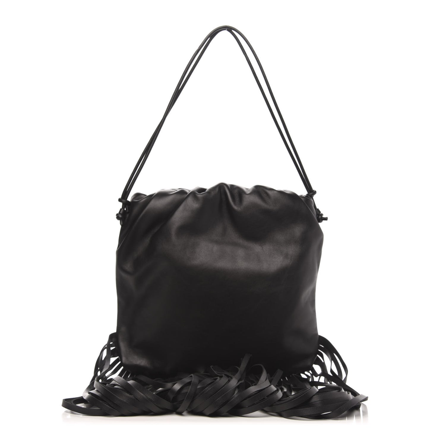 Nappa The Fringe Pouch Shoulder Bag Black