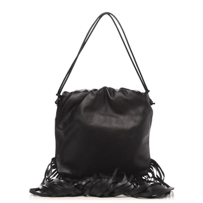 Bottega Veneta Nappa The Fringe Pouch Shoulder Bag Black 3 of 7