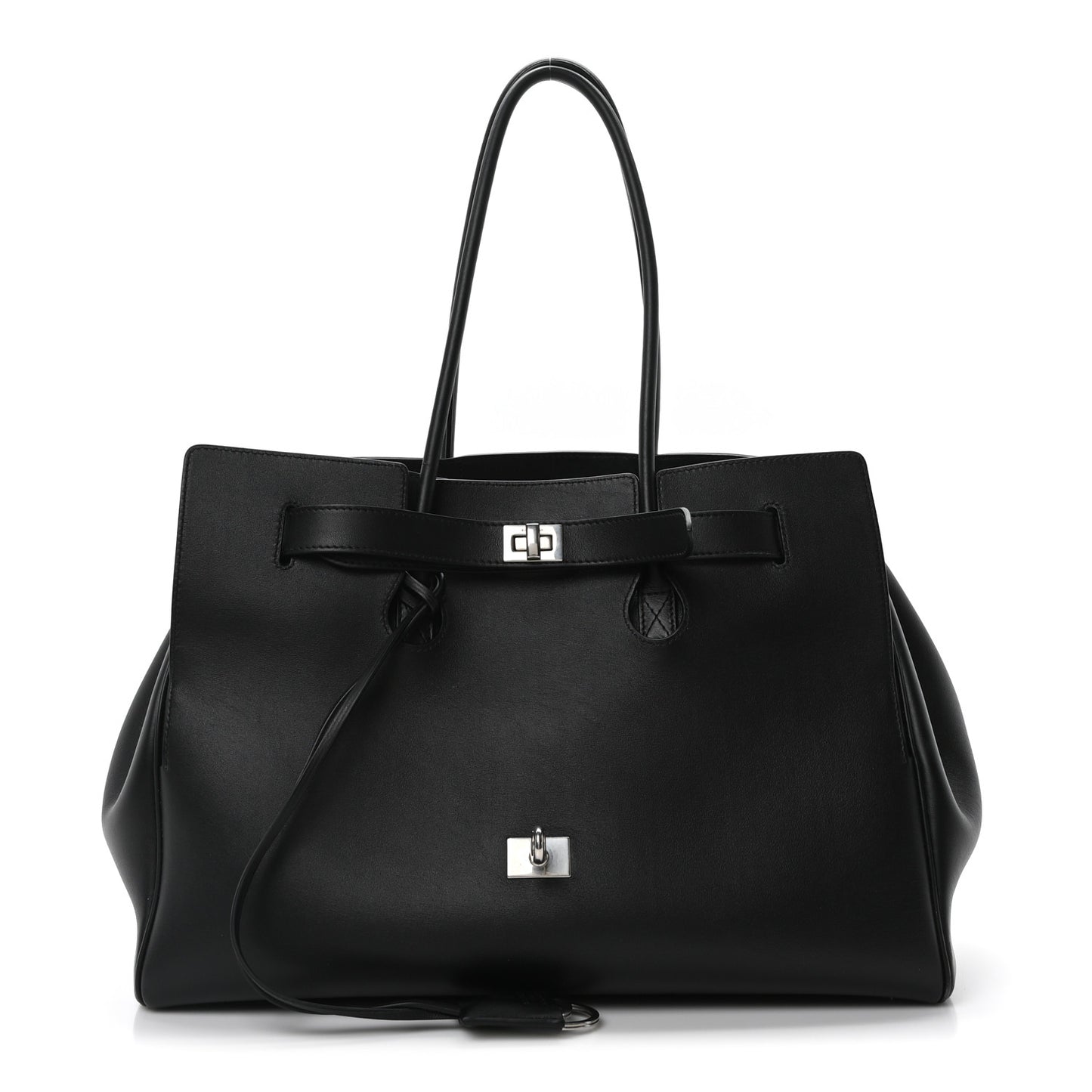 Smooth Calfskin Medium Bel Air Carry All Bag Black