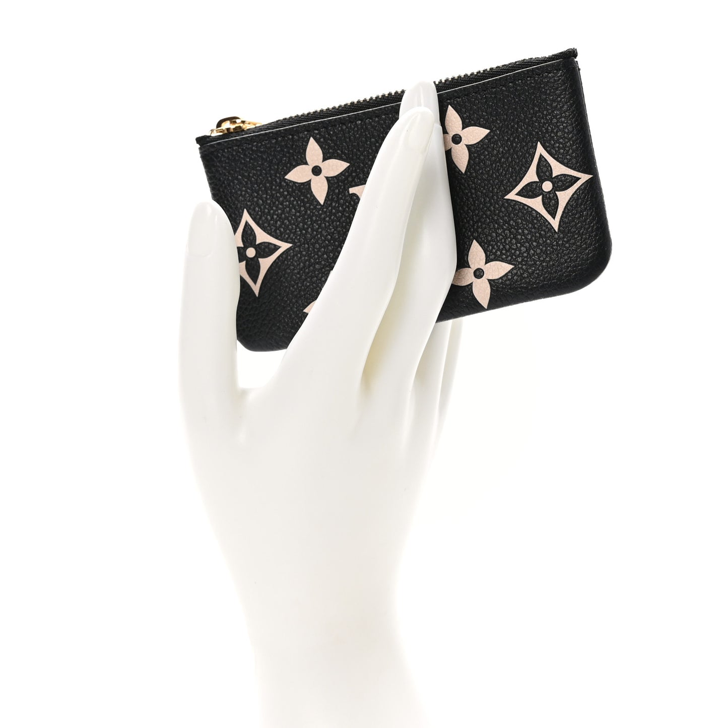 Empreinte Monogram Giant Key Pouch Black Beige