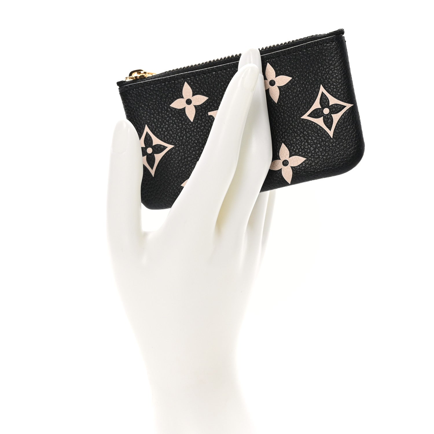 Louis Vuitton Empreinte Monogram Giant Key Pouch Black Beige 2 of 8