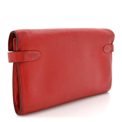 Hermes Chevre Mysore Kelly Longue Wallet Coq De Roche 3 of 13