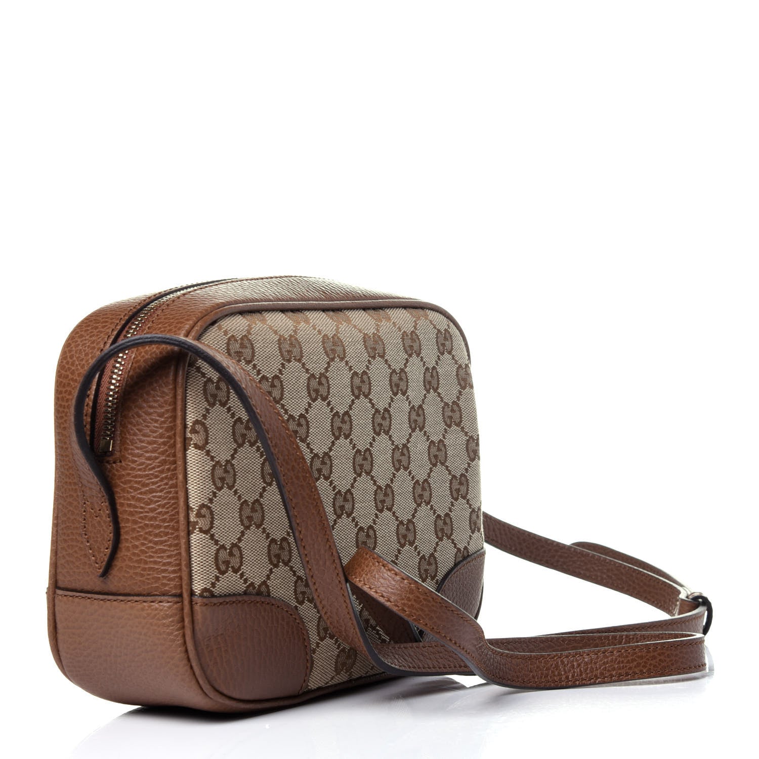 Gucci Monogram Mini Bree Messenger Bag Beige Tabacco 3 of 11