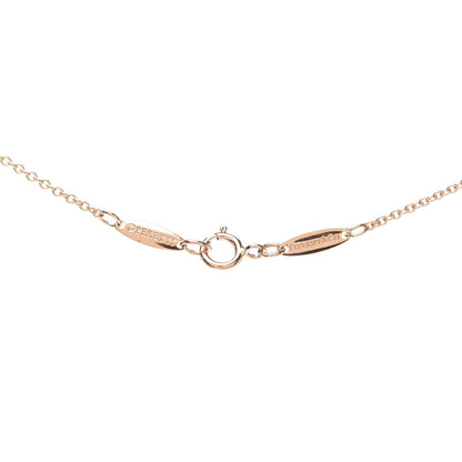 Tiffany 18K Rose Gold Diamond .09ct Elsa Peretti Diamonds by the Yard Pendant Necklace 5 of 5