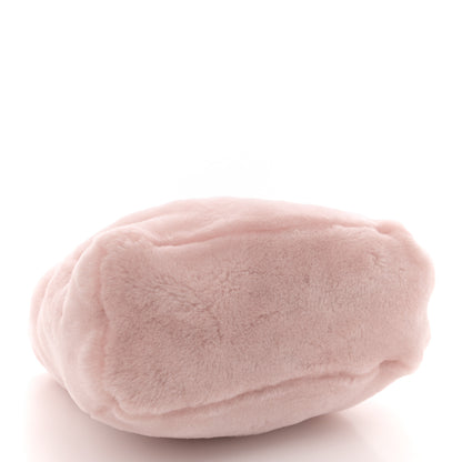 Prada Shearling Logo Tote Bag Orchidea 5 of 9