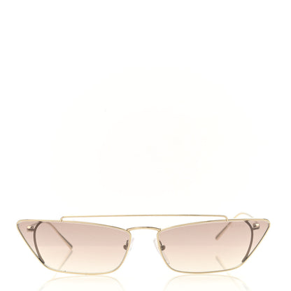 Prada Cat Eye Sunglasses SPR 64U Gold 3 of 8