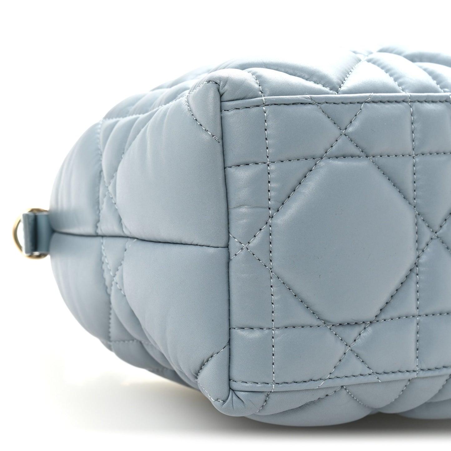 Calfskin Macrocannage Small Diortravel Nomad Pouch Bracing Blue