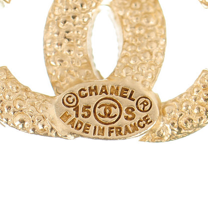 Chanel Crystal Timeless CC Earrings Gold 4 of 5