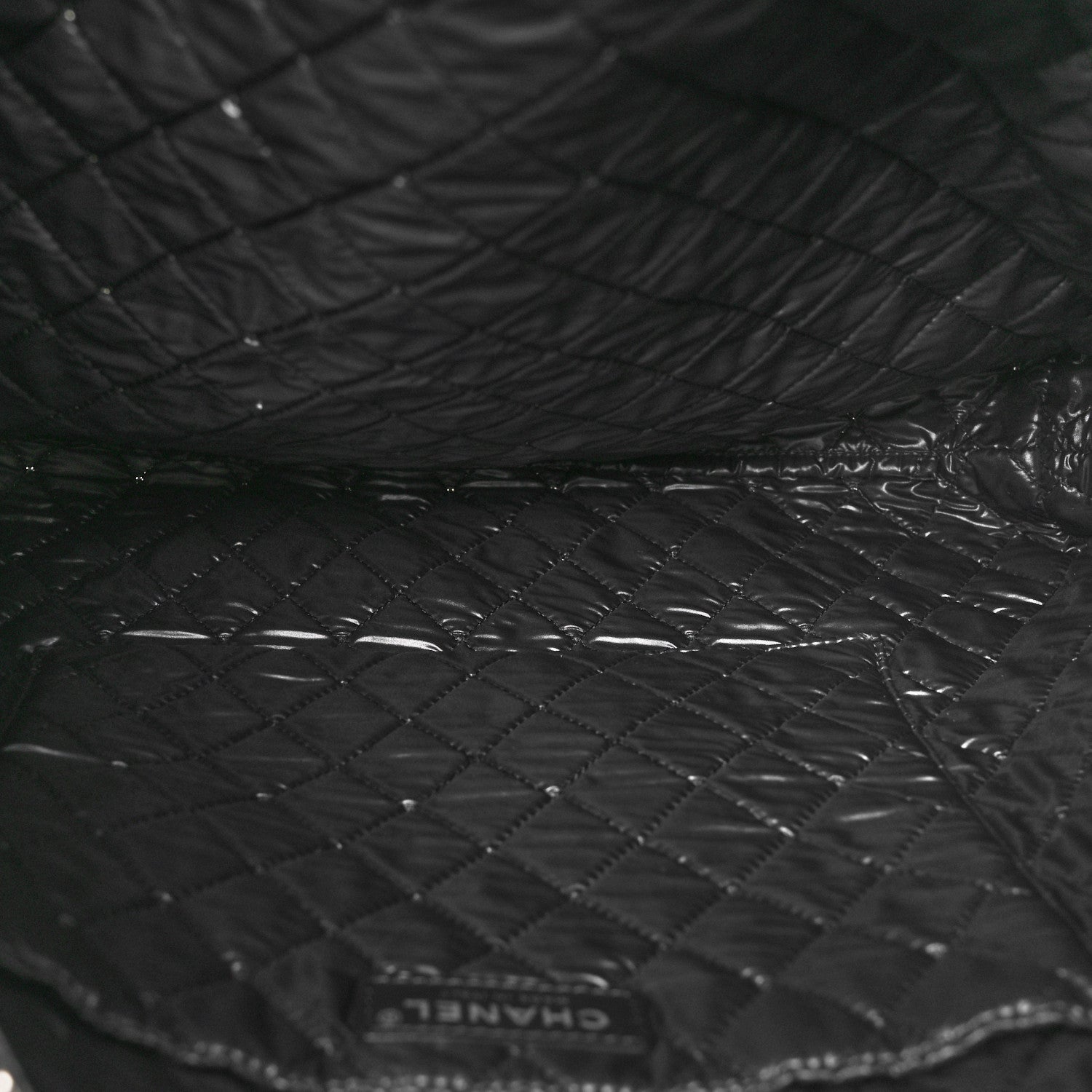 Chanel Nylon Cat Emoticon Tote Navy Silver 6 of 12