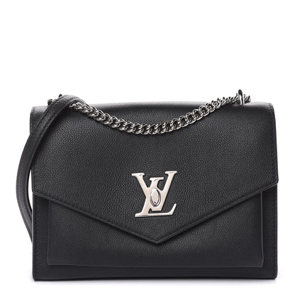 Louis Vuitton Soft Calfskin My Lockme Chain Bag BB Black 1 of 9