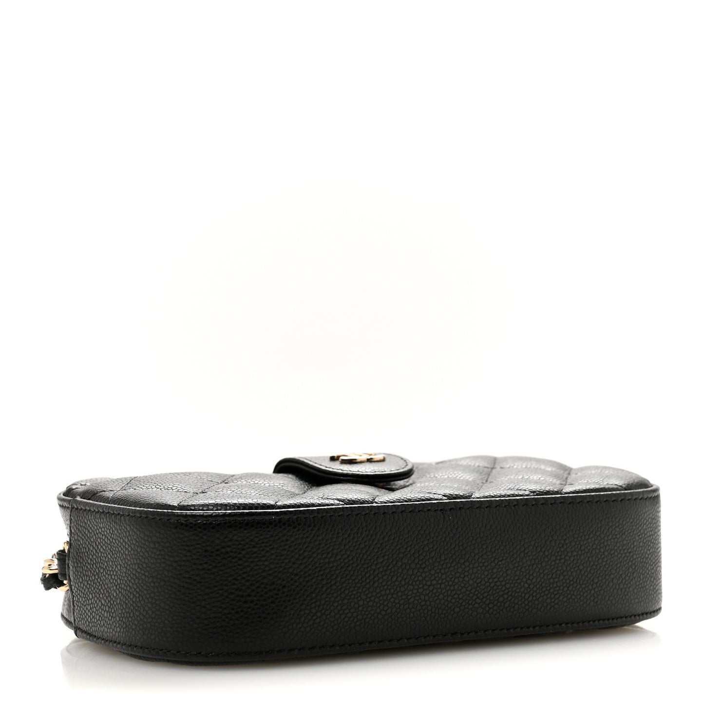 Caviar Quilted Chain Camera Bag Black