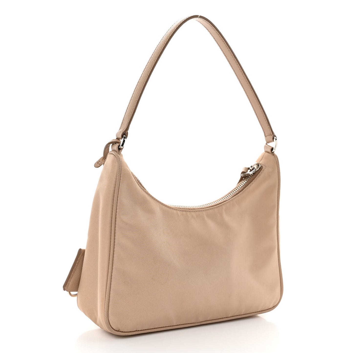 Re-Nylon Saffiano Mini Re-Edition 2005 Bag Cammeo