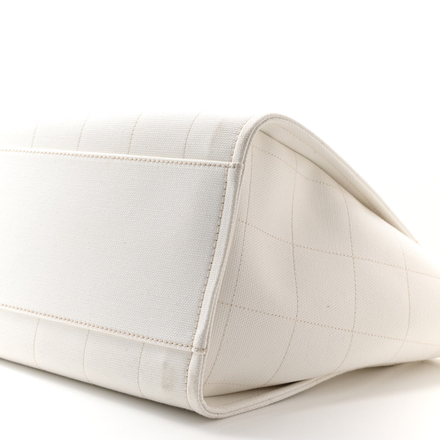 Chanel Cotton Medium Deauville Tote White 10 of 10