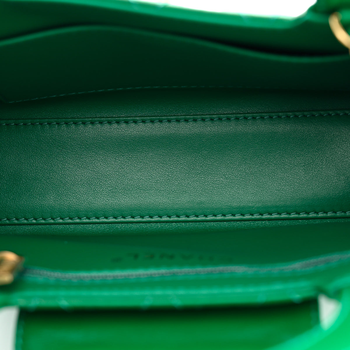 Chanel Shiny Aged Calfskin Quilted Nano Kelly Shopper Green 5 of 11