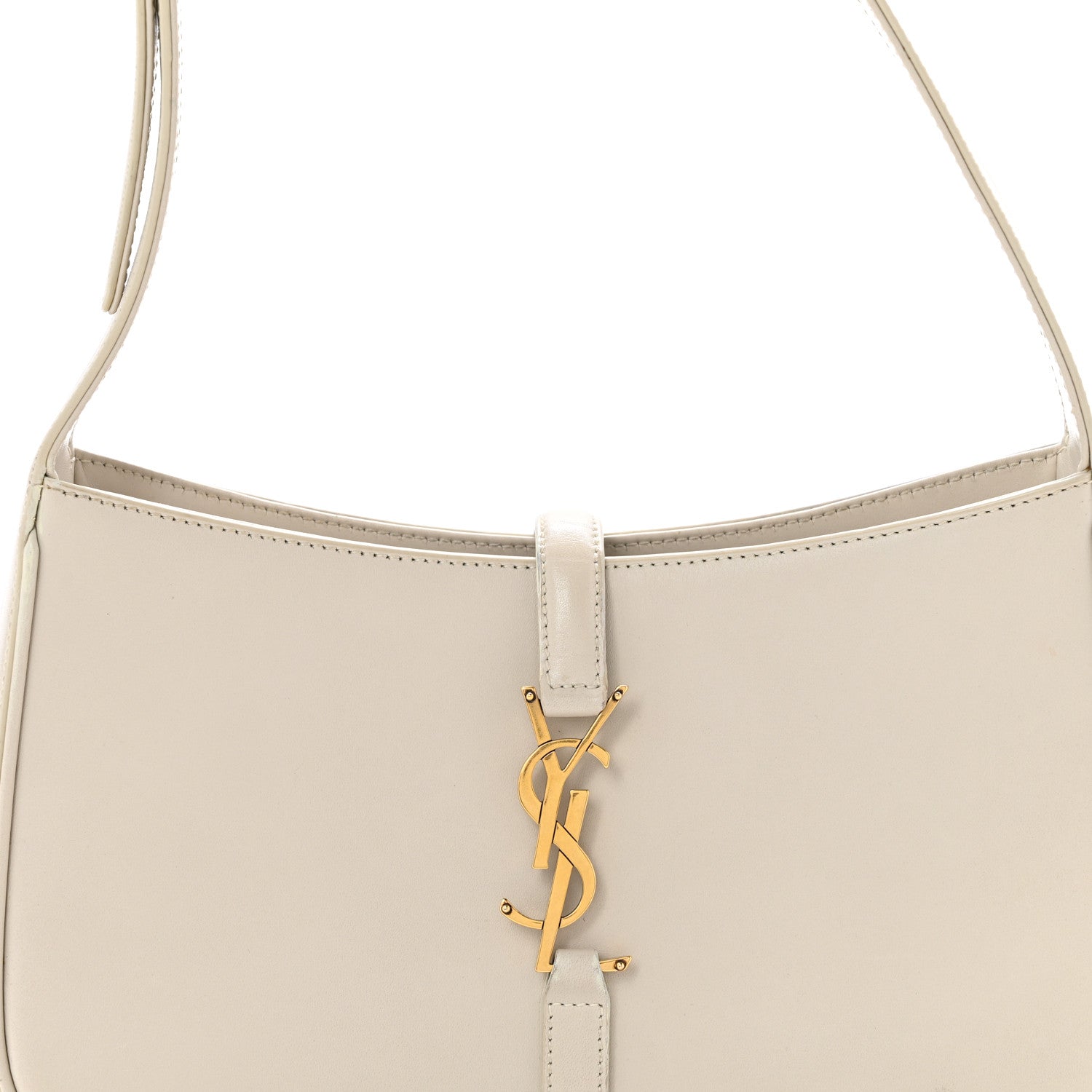Saint Laurent Smooth Calfskin Le 5 A 7 Hobo Crema Soft 8 of 15