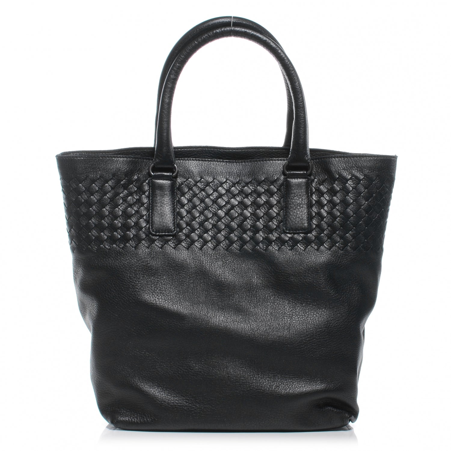 Bottega Veneta Cervo Leather Medium Tote Nero Black 1 of 8