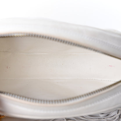 Chanel Lambskin Round Tassel Crossbody Bag White 4 of 9