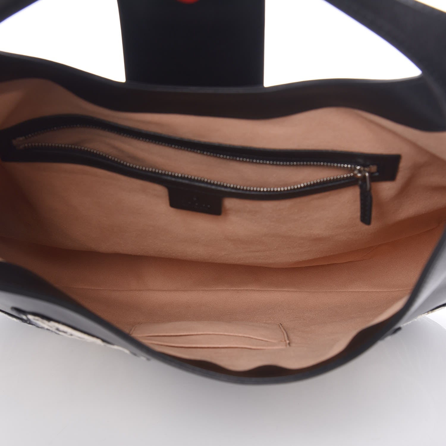 Gucci Calfskin Web Dog Embroidered Large Dionysus Hobo Black 5 of 9