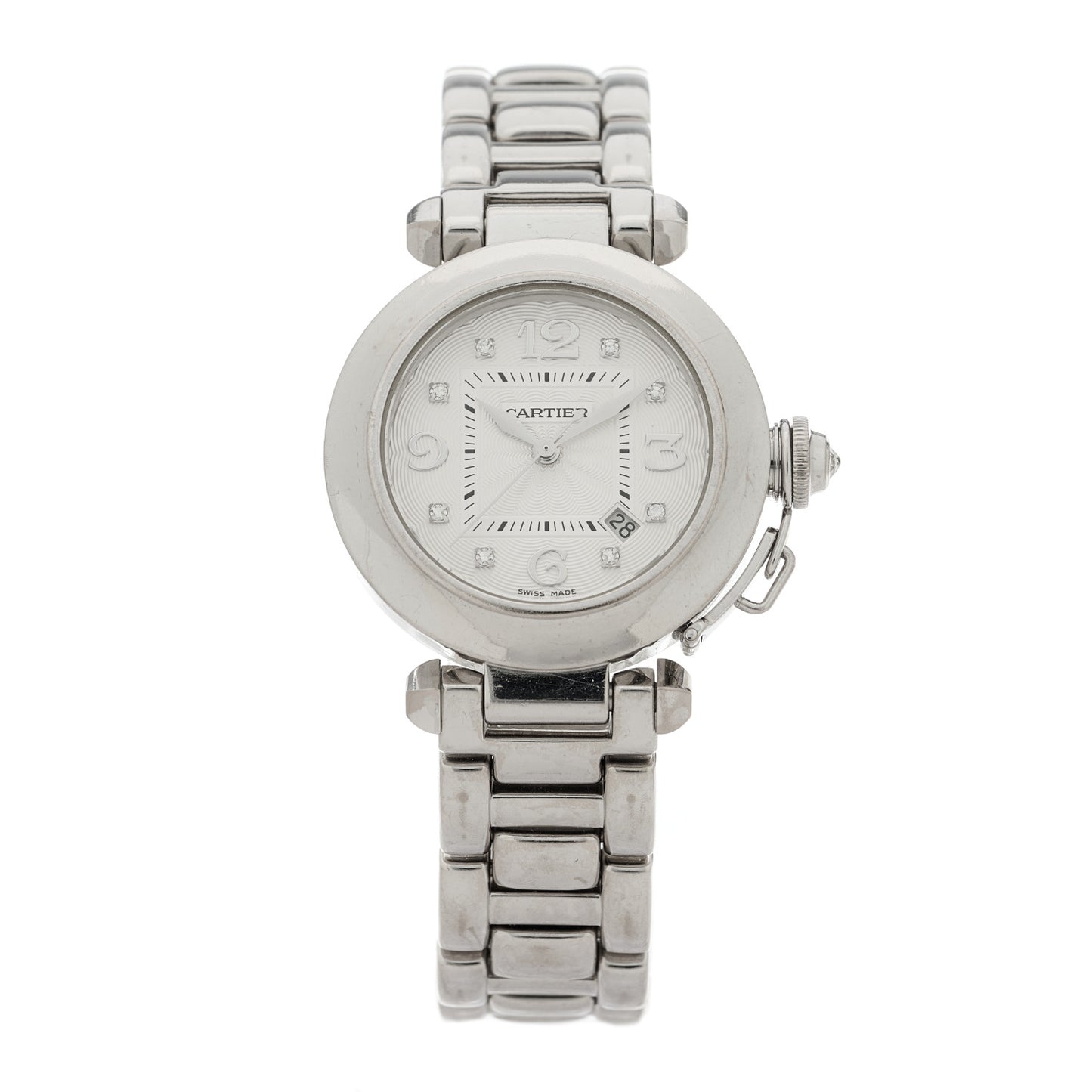 18K White Gold Diamond 32mm Pasha C Automatic Watch