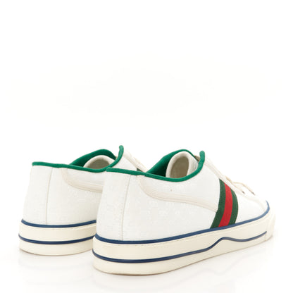 Gucci Jacquard Mini GG Monogram Web Mens 1977 Tennis Sneakers 10 White 5 of 9