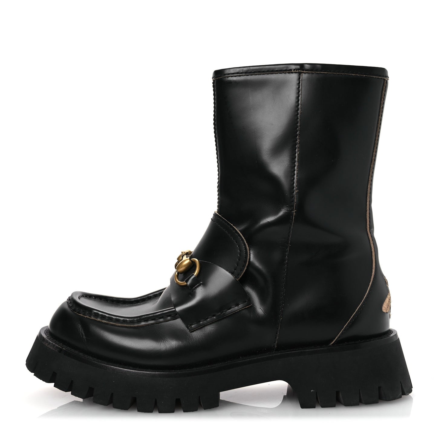 Cordovan Lux Womens Harald Horsebit 25mm Platform Boots 39.5 Black