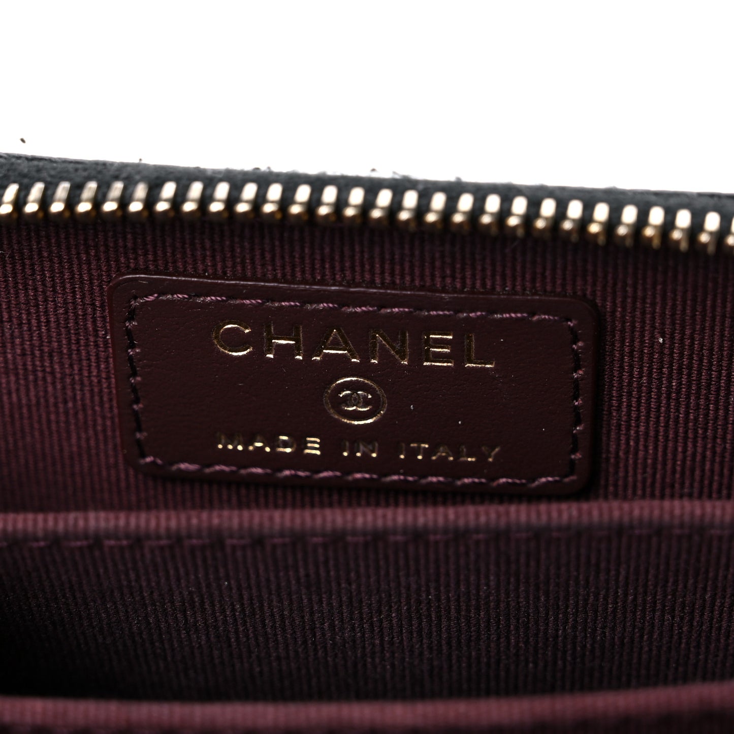 Caviar Quilted Zip Coin Purse Black
