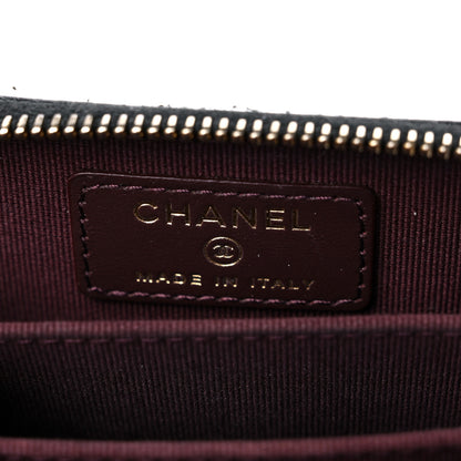 Chanel Caviar Quilted Zip Coin Purse Black 5 of 9