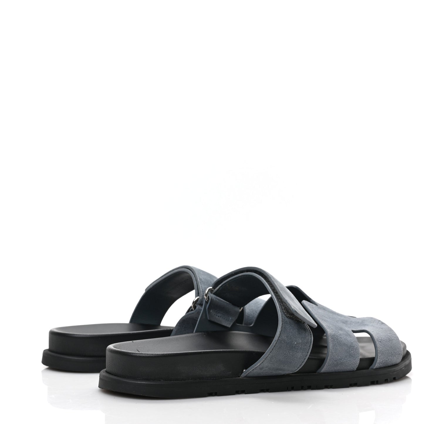 Suede Goatskin Mens Chypre Sandals 43 Bleu Pinede