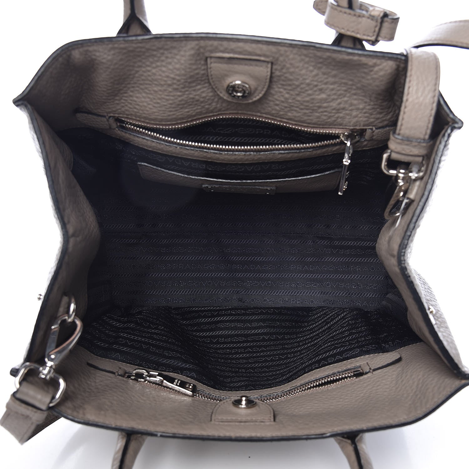 Prada Vitello Daino Twin Pocket Tote Argilla 5 of 12